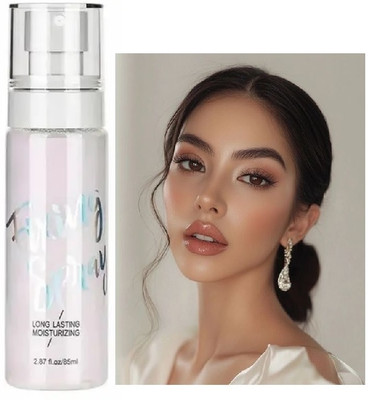 Emijun Shimmer long lasting silver makeup fixer easy to use perfect look Primer  - 85 ml(SILVER)