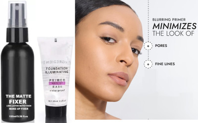 GABBU Flawless Makeup Base & Long Lasting Makeup Fixer with primer Primer  - 200 ml(transperent)