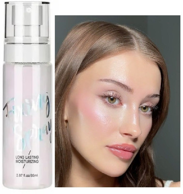 Emijun Shimmer Makeup Fixer Setting Spray Long Lasting Primer  - 85 ml(SILVER)