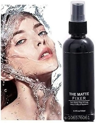 DARVING Long lasting Natural Makeup Fixer Long lasting makeup Fixer setting Spray Primer  - 100 ml(Black)