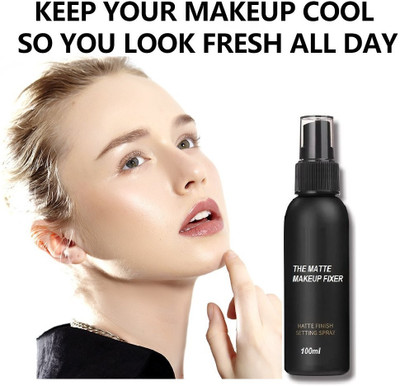 Libline Long Lasting Misty Finish Professional Makeup Fixer Spray For Face Primer  - 100 ml(TRANSPARENT)