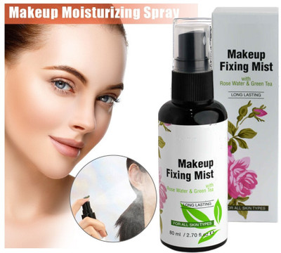 manasona long lasting natural makeup fixer spray Primer  - 80 ml(TRANSPARENT)