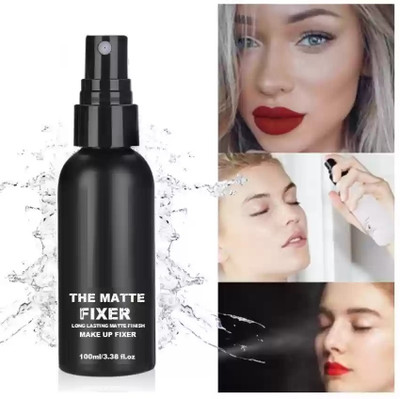 Luster Shine Matte Finish Makeup Fixer Primer  - 100 ml(Transparent)