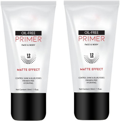 AFARAXIA Face & Body Primer Matte Finish Oil Free Primer Transparent For Men & Body Primer  - 60 ml(TRANSPARENT)