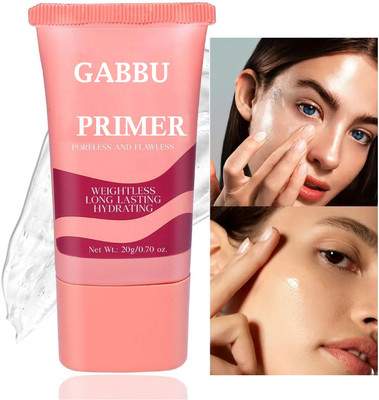 GABBU Makeup Base Face Primer | Instantly Blurs Fine Lines, Wrinkles & Pores Primer  - 20 g(TRANSPARENT)
