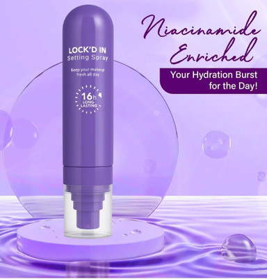 SEUNG LOCK'D IN Setting Spray, 16-Hour Long-Lasting Makeup Primer  - 100 ml(Transparent)