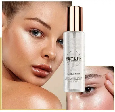 THTC Skin hydrating makeup setting spray for lasting makeup fixer Primer  - 120 ml(TRANSPARENT)