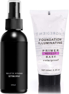ADJD Flawless Makeup Most Trending Fixer With Primer Combo Primer  - 150 ml(TRANSPARENT)