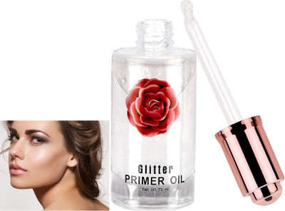 AFARAXIA New Face Glitter Primer Oil Primer for face shine makeup Primer  - 70 ml(shimmer)