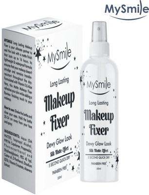 Mysmile Long Lasting Makeup Fixer Vitamin E , Aloevera Extract 100ml Primer  - 100 ml(White)