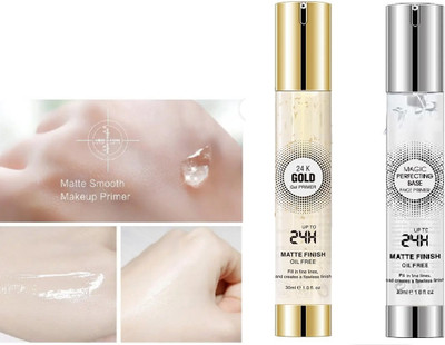 Yuency Makeup Base Gel Primer Combo Gold and Silver Primer  - 60 ml(TRANSPARENT)