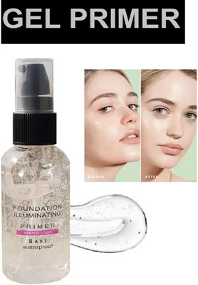 FLORERO soft gel base primer for waterpoof makeup look  Primer  - 50 ml(transparent)