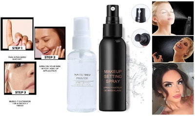 tanvi27 MAKEUP BASE GEL PRIMER WITH MAKEUP SETTING FIXER Primer  - 150 ml(TRANSPARENT)