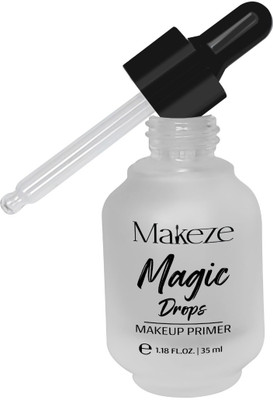 Makeze Magic Drops Makeup Primer | Oil-Free | Long-Lasting | Matte Finish | 35ml Primer  - 35 ml(white)