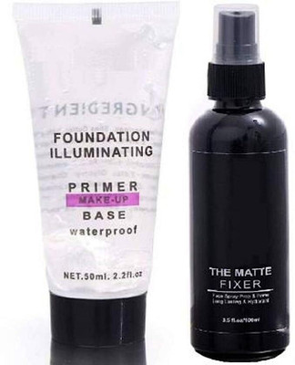 angelie Most Beautiful Trending Fixer combo with Primer Foundation  Primer  - 150 ml(water white)