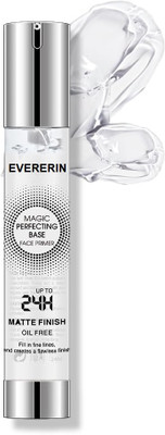 EVERERIN Matte Finish Face Primer-24 Hour Long-Lasting,Oil-Free Formula for Flawless Skin Primer  - 40 ml(Transparent)