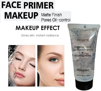 AMOSFIA HD Skin Glow Waterproof Long Lasting & Hydrating Matte Poreless Face Gel  Primer  - 50 ml(TRANSPARENT)