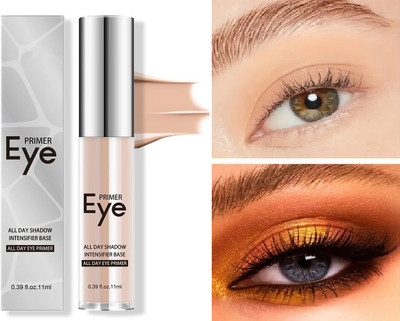 GULGLOW99 Primer for Glitter Eye Makeup - Long-Lasting Cream Eyeshadow Primer  - 11 ml(BEIGE)