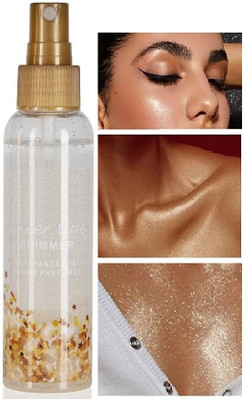 MYEONG Shimmry Finish Setting Spray, Face Makeup Long Lasting Fixer Primer  - 120 ml(TRANSPARENT)