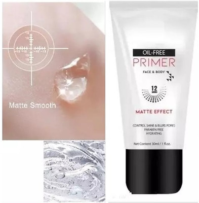 GABBU Matte Finish Oil Free Face Primer - 30 ml Primer  - 30 ml(Transprent)