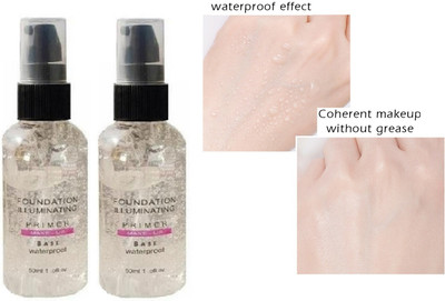 HUZURLU Minimized Pores and Fine Lines, Hydrating & Matte Finish Makeup Base  Primer  - 100 ml(Transparent)