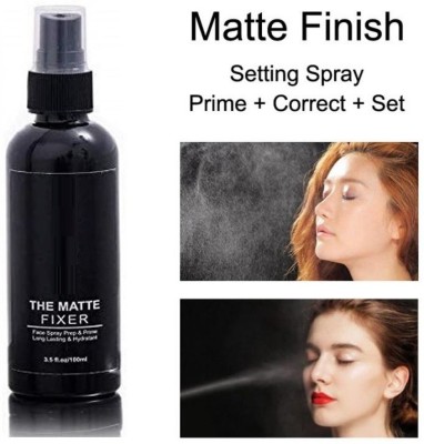 BLUEMERMAID MATTE LONG LASTING MAKEUP FIXER SPRAY BEST FOR MAKEUP SETTING Primer  - 100 ml(BLACK)