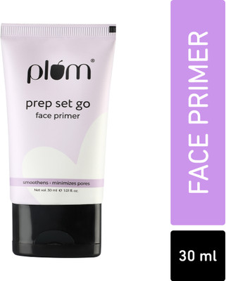 Plum Prep Set Go Face Primer | Minimizes Pores | Weightless Formula Primer  - 30 ml(Transparent)