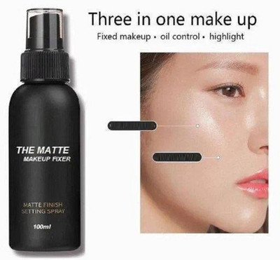 Latixmat Face Primer Foundation Base Fixer Foundation Up Hydrate Fix Lasting Long Primer  - 100 ml(TRANSPARENT)