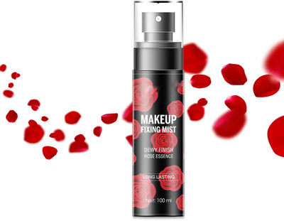 Latixmat Dewy Finish Makeup Fixing Mist With Rose Essence Primer  - 100 ml(BLACK)