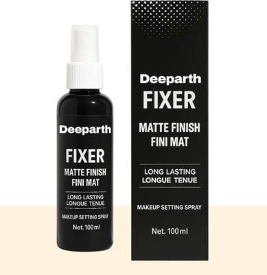 Deeparth Misty Finish Professional Long Lasting Makeup Fixer Spray/-100ml Primer  - 100 ml(Transparent)