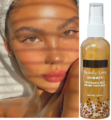 THTC Glowing Skin,Setting Spray For Makeup Primer  - 120 ml(Gold)