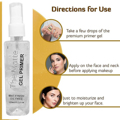 Aylily Transparent Matte Gel Base Hd Face  Primer  - 100 ml(TRANSPARENT)