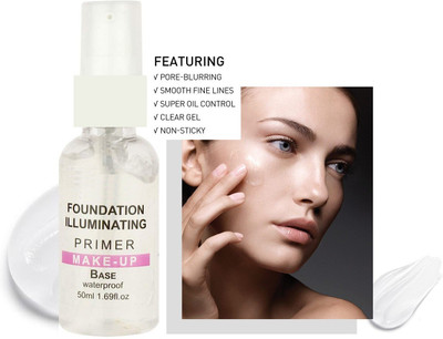 YAWI Makeup Base Clear Gel Face Primer Pore Smooth Primer Oil-Control Surface  Primer  - 30 ml(TRANSPARENT)