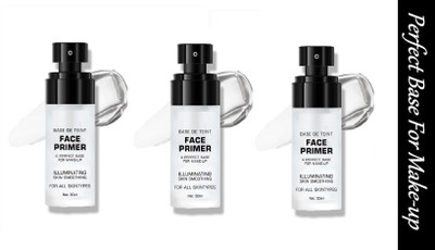 Luipui Premium New Face Primer - Your Perfect Makeup Base Skin Smoothing (Sets 3) Primer  - 30 ml(Transparent)