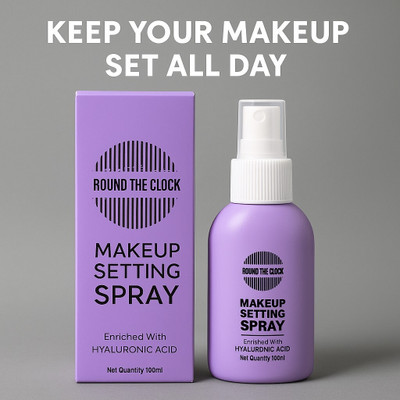 FIDAH Round The Clock Makeup Setting Spray – Hyaluronic Acid Primer  - 100 ml(Transparent)
