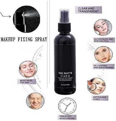 Yuency Matte Finish Makeup Facial Setting Spray Mist Long Lasting Waterproof Primer  - 100 ml(TRANSPARENT)