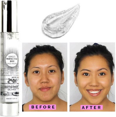 HUZURLU 24H MATTE FINISH OIL FREE MAGIC PERFECTING BASE FACE PRIMER Primer  - 30 ml(TRANSPARENT)
