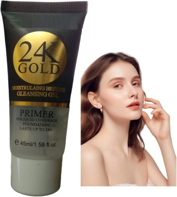 Wonholli 24k Gold Gel Base Primer for Long Lasting Oil Free  Primer  - 45 ml(TRANSPARENT)