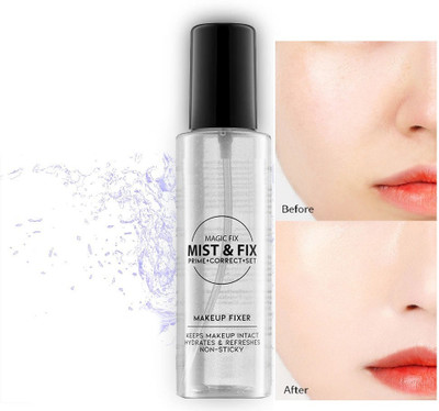 MYEONG Natural Makeup Fixer | Natural Dewy Finish | With Vitamin E Setting Spray Primer  - 120 ml(Transparent)