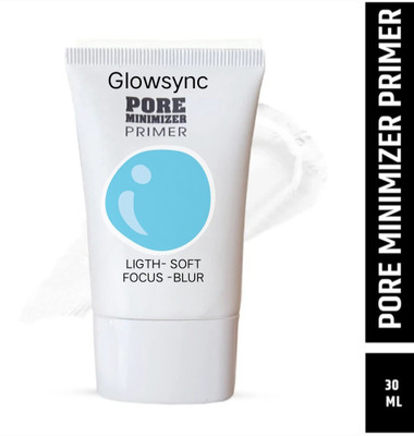 Glowsync Pore minimizer Primer that Primes, Protects , Moisturise Primer  - 30 ml(Transparent)