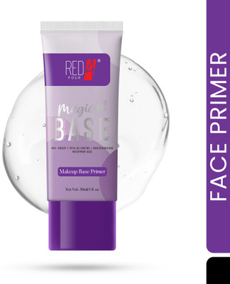 RED4 Magical Base Primer | Non-Greasy Primer | Total Oil Control | Skin Resurfacing Primer  - 30 ml(Off White)