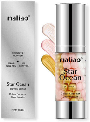 maliao Star Ocean Illumine Primer Colour Corrector Glow Booster Primer  - 40 ml(WHITE)
