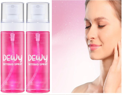 HUZURLU Long-Lasting | Hydrating & Refreshing Setting Spray Aloe Vera Primer  - 200 ml(pink)