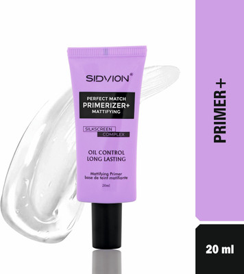 SIDVION Mattifying Primer – Oil Control - Long Stay Makeup Base for All Skin Types Primer  - 20 ml(Transparent)