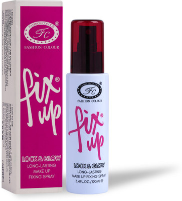 FASHION COLOUR Fix Up Setting Spray Hyaluronic Acid & Watermelon Extract Makeup Fixing Spray Primer  - 100 ml(Transparent)