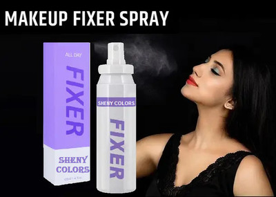 SHENY COLORS WATERPROOF AND SWEAT PROOF MAKEUP FIXER SPRAY (Pack of 1) Primer  - 100 ml(TRANSPARENT)