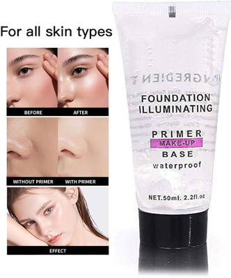LILLYAMOR Super Moisturizing Foundation Primer, Clear Smooth Makeup Base for Flawless Skin Primer  - 50 ml(Transparent)