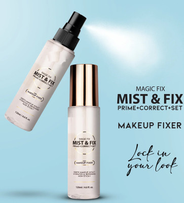 Jiwoo Non Sticky, Keeps Makeup Intact, Hydrates & Refreshes Primer spary Primer  - 120 ml(SHINE FINISH)