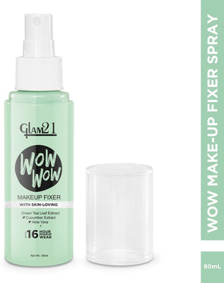Glam21 Wow Wow Make-up Fixer Spray for Long-lasting Makeup Primer  - 80 ml(Transparent)