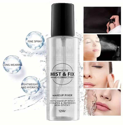 YAWI Natural Makeup Fixer | Hydrating & Refreshing Setting Spray Primer  - 120 ml(Transparent)